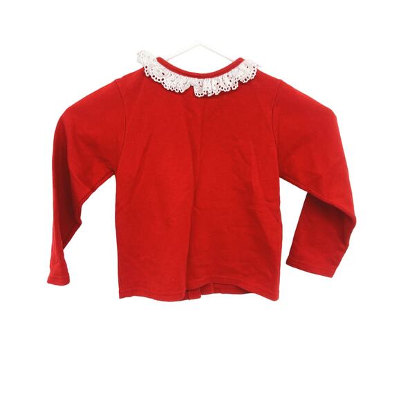 Kids Buster Brown Red Retro Vintage Collared Jacket Coat Embroidered Size 4T - Picture 5 of 5